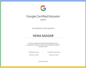 Google for Education Certificate